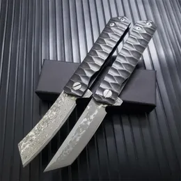 2Models TWOSUN Razor Combat Folding Knife Outdoor Hunting Self Defense Tactical EDC Pocket Knives Damascus AD15 EDC Tools