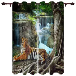 Curtain Forest Animal Tiger Modern Window Curtains For Living Room Bedroom Blinds Drapes Door