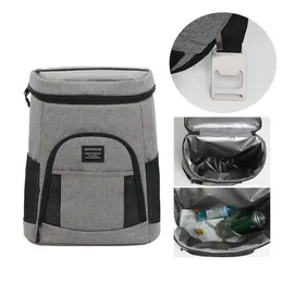 Thermal Cooler Insulated Picnic Bag Functional Pattern For Work Climbing Travel Backpack Lunch Box Bolsa Termica Loncheras302S