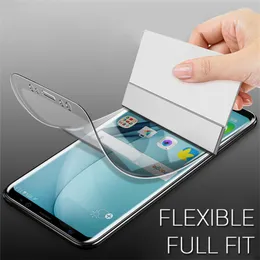 Pellicola idrogel per iPhone 15 14 13 12 11 Xr Xs X Pro Mini Max 7 8 Plus per Samsung Google Screen Protector con pacchetti di vendita al dettaglio