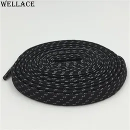 Wellace 3m Düz Danteller Renkli Bootlaces Düz Siyah Ayaklar Çapraz Tahıl Yansıtıcı Ayakkabı Dantelleri Özel Logo Scovelaces 1202359