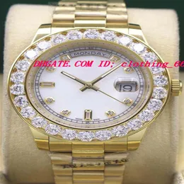 Luxury Watches 41mm 18K 4 Colors Bigger Diamond Dial & Bezel Watch Automatic Fashion Mens Watch Wristwatch2214