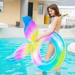 Life Vest Buoy Rooxin Mermaid Swimming Ring for Kids Adult Pool Float Inflatable Circle Swimming Rubber Ring Thicken PVC Pool Toys Photo Props T221214