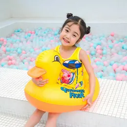 Life Vest Buoy Rooxin Yellow Duck Baby Swimming Ring Pool Float Inflatable Circle Kids Baby Seat Swim Safety Training Bathing Toys Pool Party T221214