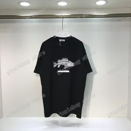 xinxinbuy Maglietta da uomo firmata T-shirt distrutta Paris Fishbone lettere patch manica corta in cotone donna grigio nero viola XS-2XL