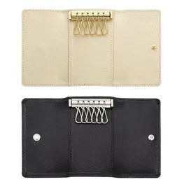 2017 Whole original box luxury multicolor short wallet six key holder women men's classic zipper pocket key chain sh218n