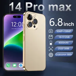 2022 New 14promax 13 Million Pixels 6.8-Inch Large Screen Cross-Border Smartphone 3 64G Foreign Trade Popular Style