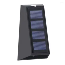 LED de parede LED sensor solar sensor à prova d'água iluminação de decoração ao ar livre