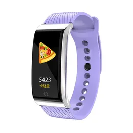 Pulseira inteligente Press￣o articulada Monitor de freq￼￪ncia card￭aca rel￳gio inteligente Ped￴metro Bluetooth Sports Sports Smart Watch para iOS Android Watch Phone