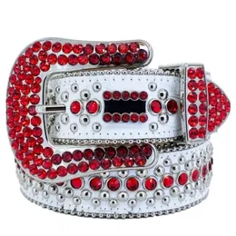 Mens designer belts colorful rhinestone belt women classic letter bling crystal cinture for lady dresses western style multi options pu leather womens luxury belts