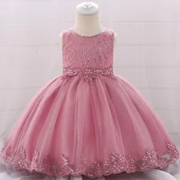 Mädchen Kleider 2022 Taufkleid Für Baby Kleidung Sommer Ballkleid Erster Geburtstag Party Pailletten Prinzessin 0-24 Monate