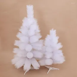 Christmas Decorations 23.62''/60CM Mini Tree Fashion Cute Artificial White Xmas Tabletop Ornament Desktop Decor
