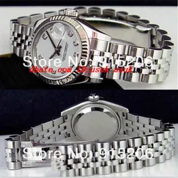 Top Quality Luxury Watches 2017 Ladies 18k White Diamond 179174 Automatic Women's Sport Wrist White Mother Of Pearl Have2998