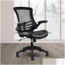 Kommerzielle Möbel US Stock Techni Mobili Stylish Midback Mesh Office Stuhl mit einstellbaren Armen Schwarz A22 Drop Lieferung Home Garde DHDC9