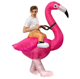 Fun Carnival role play Flamingo inflatable Halloween Costume Adult Men039s and women039s universal dress Purim party4951362