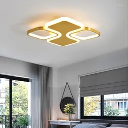 Потолочные светильники Современная гостиная спальня AC85-265V прикроватное алюминиевое оформление дома световые вентиляторы