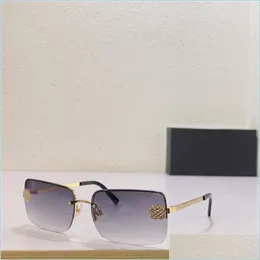 Sunglasses New Fashion Design 4104B Metal Half Frame Square Lens Style Uv400 Drop Delivery Accessories Dhu5V