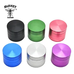 Hornet 50 mm Metal Smoking Herb Grinder multicoloria fumando moedor de tabaco alum￭nio CNC Diamond Diamond Herb Grinder Fit Dry Herb