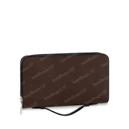 XL Wallet Mens Wallet Zippy Wallet Men Long Wallets Fold Card Holder Passport Holder Women Long Folded Purse Po Pouch 615 061 #242J
