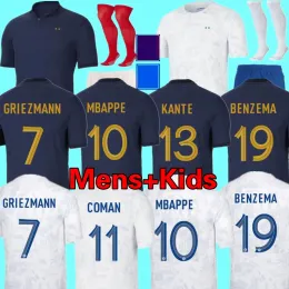 Francher'soccer Jersey 2022-23 10 Kylian Mbappe 9 Olivier Giroud 8 Aurelien Tchouameni 14 Adrien Rabiot 7 Antoine Griezmann 11 Ousmane Dembele 22 Theo Hernandez