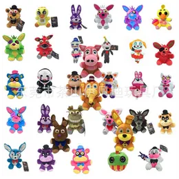 2023 Nowa kreskówka Doll Pluszowa zabawka 18cm Pluszowa Pluszowa zabawka FNAf Boss Doll Cartoon Dolls Kolorowe misie Fox Krocodile Duck Children's Christmas Prezenty Dekoracja domu Dekoracja domu