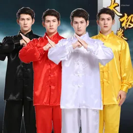Stage Wear Unisex Wushu Clothing Martial Arts Faux Suit Men Tai Chi Uniform Taijiquan Costume Wing Chun Performance