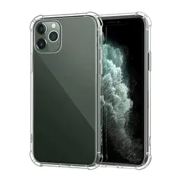 Soft TPU przezroczyste przezroczyste obudowę telefoniczne ochronę okładki szokowe obudowy dla iPhone'a 14 13 12 11 Pro Max 7 8 x xs Samsung S22 S21 S20FE Ochrona tylnej okładki