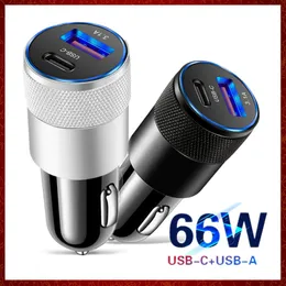 CC167 100W USB Car Chargers Quick Charge QC3.0 PD Type C Fast Car USB Charger For iPhone 12 13 Xiaomi 12 Redmi Samsung S22 Mobile Phone