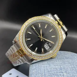 Męski automatyczny zegarek mechaniczny diamentowy zegarek na rękę pierścień 41mm 904L UU5 klasyczny cały wykwintny zegarek ze stali nierdzewnej projektant gra szafirowe zegarki luminous