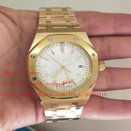 Classic Topselling 2 Style Watch 41mm Dial Data Auto 18 K ouro atr￡s de transparentes de alta qualidade