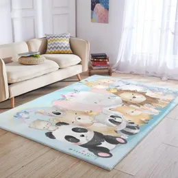 Carpets Cute Cartoon Animal Area Rugs Non-Slip Floor Mat Doormats Home Runner Rug Carpet For Living Room Indoor Outdoor Kids Mats