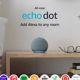 Alto-falantes portáteis Echo Dot 4º Alto-falante inteligente Alexa Voice Assistant Smart Home 4ª geração