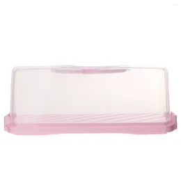 Presente Bolo Bolo Transportador de pão Boxloaf Clear Recipientes Tampa de Containstorage Handel