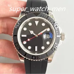 Mężczyźni oglądają szafirową szklaną markę męskie zegarki 40 mm i 42 mm czarna tarcza morska automatyczna ruch gumowy pasek nurkowy bazylea 226659 zegarków