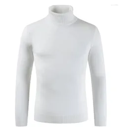 Suéteres masculinos 2022 Men's Turtlenck Sweater Casual Solid Solid Standard Warm Whinter Roufe -de -tamanho masculino de malha de malha