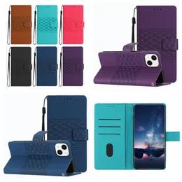 Fashion Cube Skórzane portfele dla Samsung M33 M53 A03 Core A33 5G A53 A73 A52 A72 A32 4G 5G A22 Uwaga 20 Kwadratowy biznes PU ID Uchwyt telefoniczny