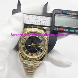 Lüks İzle Yeni Spor Saati Gündüz 228206 Serisi 36mm Gold Roman Büyük Elmas Naklıları Sapphire Otomatik Hareket Erkekleri Wat234o