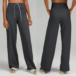 Calças de pista de ioga de perneiras das mulheres com calças de perna larga com altas calças elásticas de gola elástica nas calças de fitness da cintura