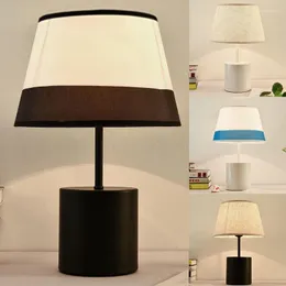 Tischlampen Moderne Stoff Lampenschirm Led Stehleuchten Nordic Stand Leuchten Für Schlafzimmer Nachttischlampe Home Art Loft Dekor