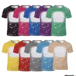 Outros suprimentos para festas festivas 10 cores sublimação camisas para homens mulheres transferência de calor em branco diy camisa camisetas por atacado inventário dhtmh