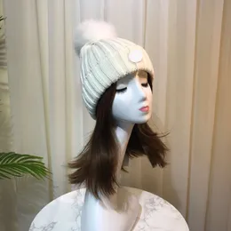Luxo malha de chapéu designer de marca Beanie Cap Men Women Autumn Winter Wool Skull Caps Casual Moda Casual 19 Colors