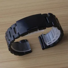 Metal Watchband 18mm 20mm 22mm 24mm Rostfritt st￥l Klockor Bandband Armband f￶r man Armbandsurklocktimmar Kampanj NYHET304Y