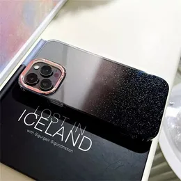 Starry Sky Akrilik Gradyan Glitter Telefon Kılıfları İPhone 14 için Plus 13 12 11 Pro Max PC TPU Şok geçirmez Kılıf