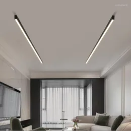 Plafoniere Lampada da interno a LED con sensore di movimento Parete di fondo minimalista della sala da pranzo della camera da letto lunga striscia