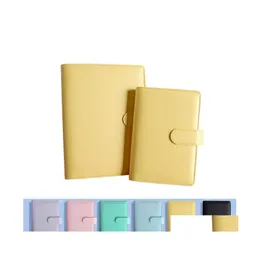 Notatnik A6 Post wiążący 6 Kolory przenośna notatnik Notebook Pu Shell Wysoka jakość koloru biura biura