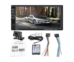 Systemy audio Apple Carplay Car DVD Multimedia Player podwójny din 7 -calowy pojemnościowy ekran dotykowy Bluetooth1375925