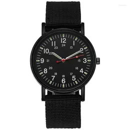 Armbandsur Reloj Hombre Luminous Watch Men's Fashion Watchs Nylon flätade band Sports Relogio Masculino