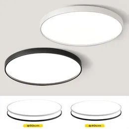 Ceiling Lights Ultra-thin Led Light Bedroom Lamp Modern Minimalist Round Living Room Aisle Balcony White Three-color