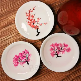 Kalte Temperatur Farbwechsel Blume Wein Tasse Heißes Wasser Ändern Blumen Farben Teetassen Keramik Sakura Pfirsichblüte Tassen BH8133 TQQ