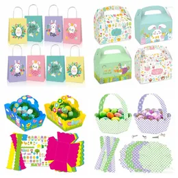 Prezent 4PCS Paper Easter Box Bag Chocolate na baby shower urodzinowe przyjęcie weselne